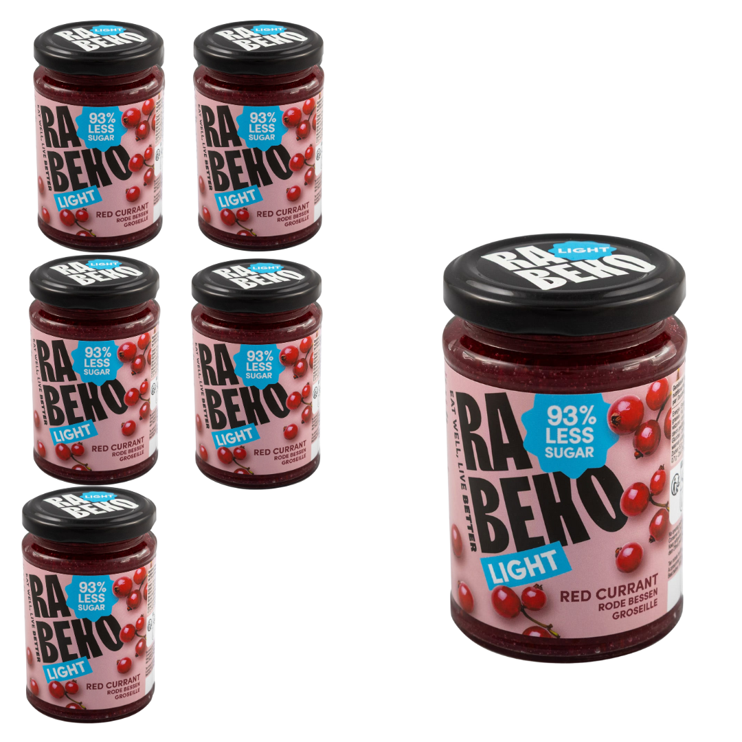 6 x Light Jam Rode Bessen Rabeko