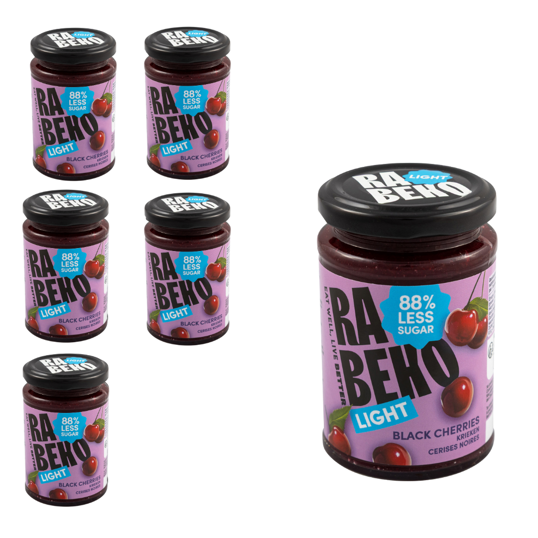 6 x Light Jam Krieken Rabeko