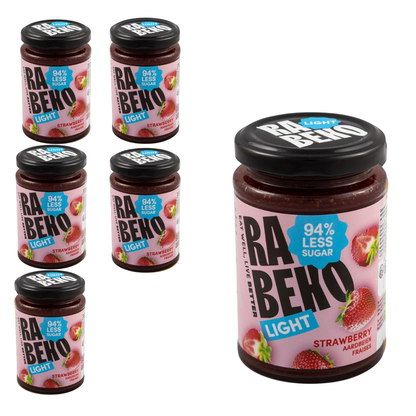 6 x Light Jam Aardbeien Rabeko